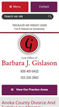 Mobile Screenshot of gislason-law.com