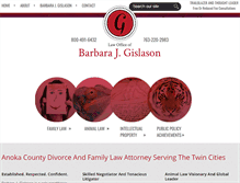 Tablet Screenshot of gislason-law.com